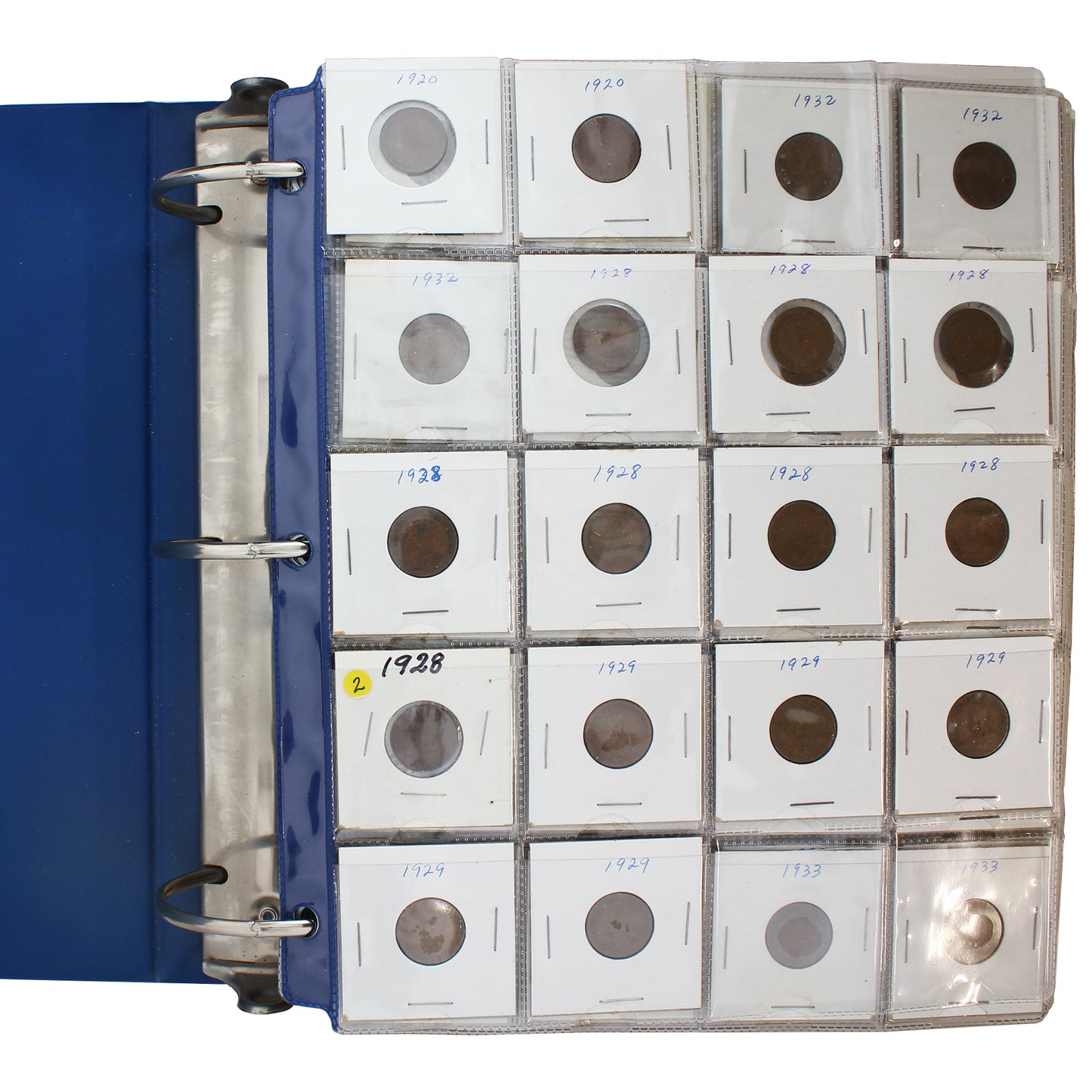 1920-2012 Canada 1-Cent Collection in Binder
