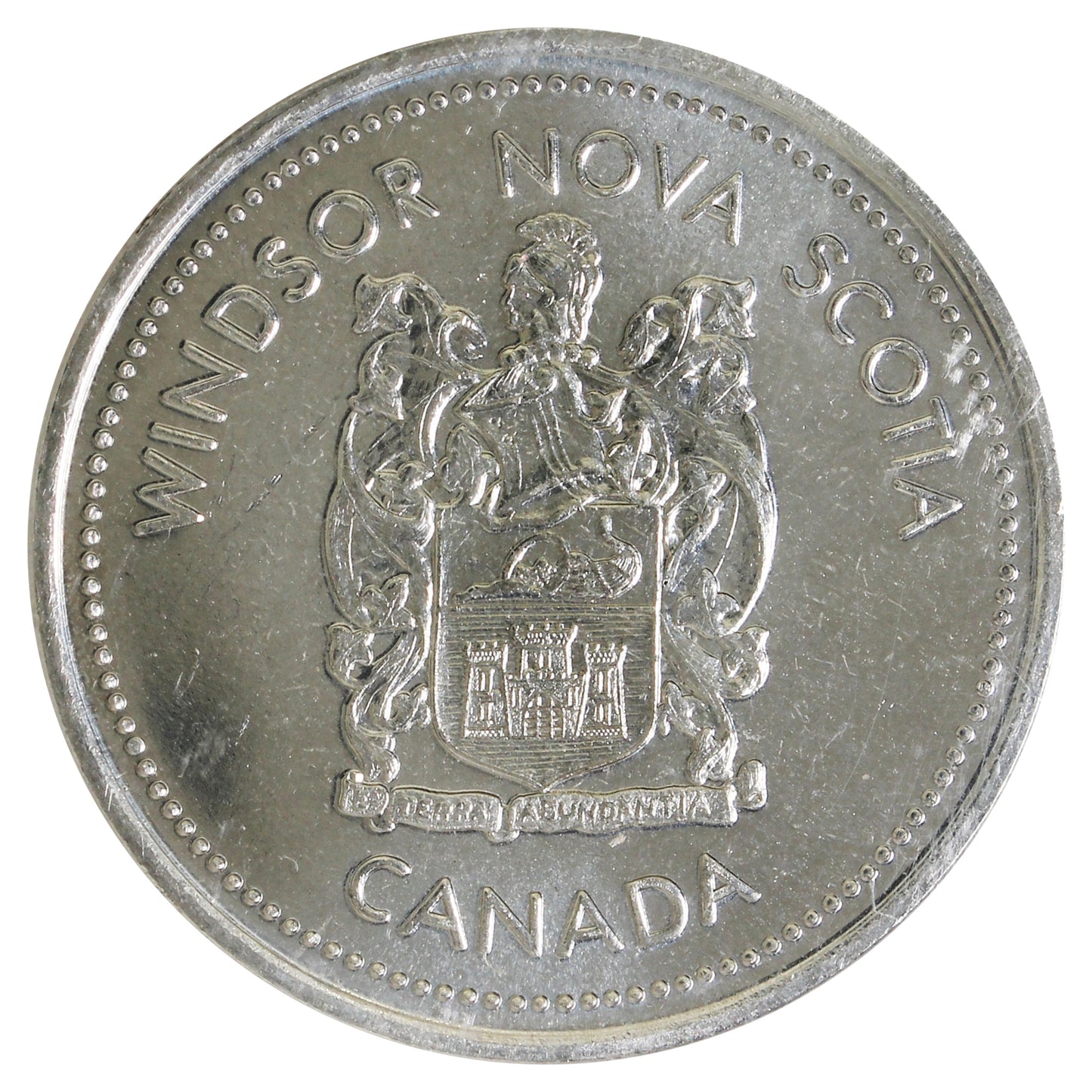 1985 Windsor, NS Blockhouse Trade Dollar Token