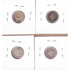 Lot of 4x 1896-1901 Canada 5-cents, All VF, 4Pcs. (Impaired)