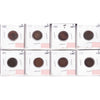 Lot of 8x 1862-1889 USA Cent, All F, 8Pcs. (Impaired)
