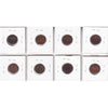 Lot of 8x 1862-1889 USA Cent, All F, 8Pcs. (Impaired)