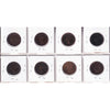 Lot of 8x 1884-1901 Canada 1-cent, All F-VF, 8Pcs. (Impaired)