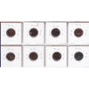 Lot of 8x 1862-1884 USA Cent, All F-VF, 8Pcs. (Impaired)