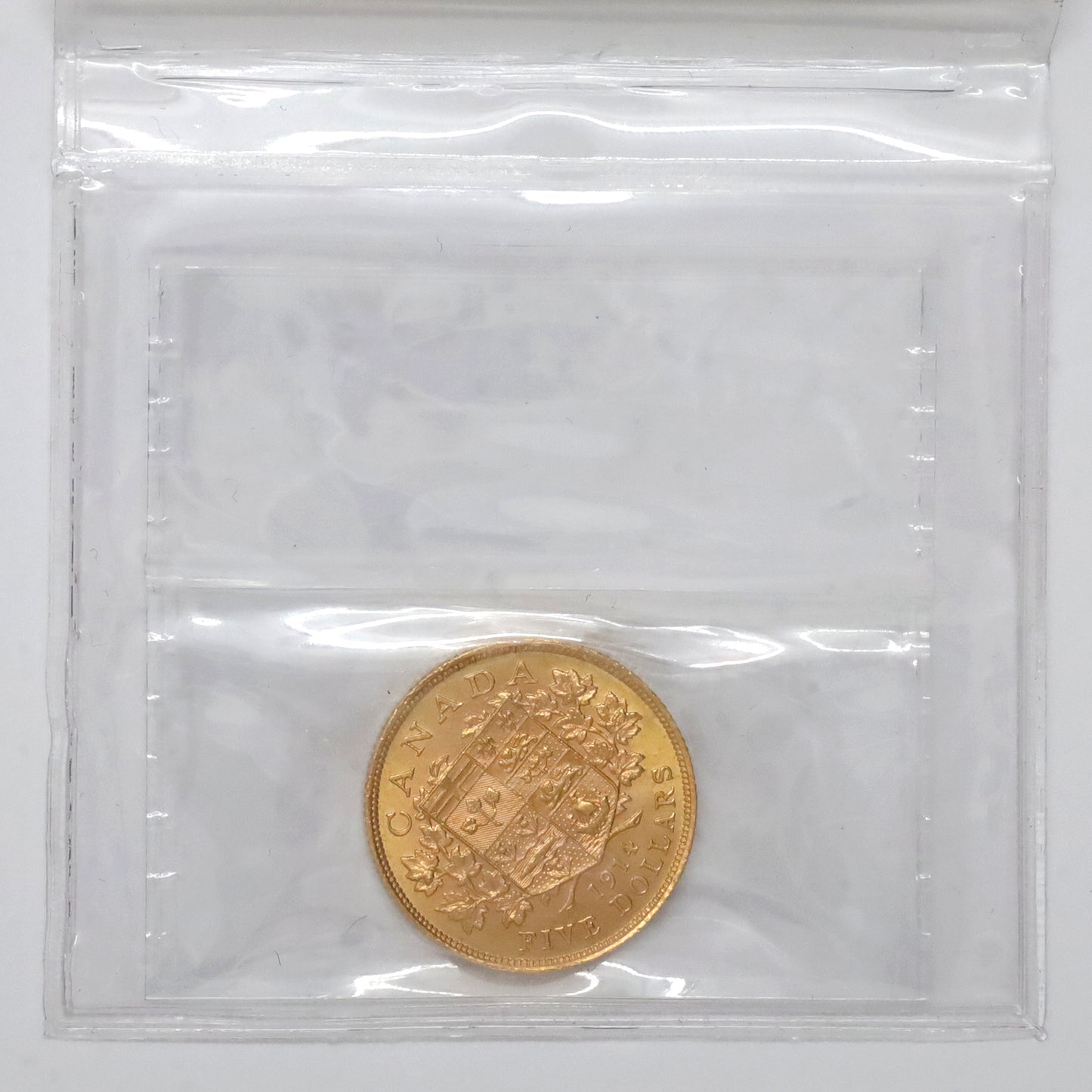 1914 Canada $5 Gold ICCS Certified MS62