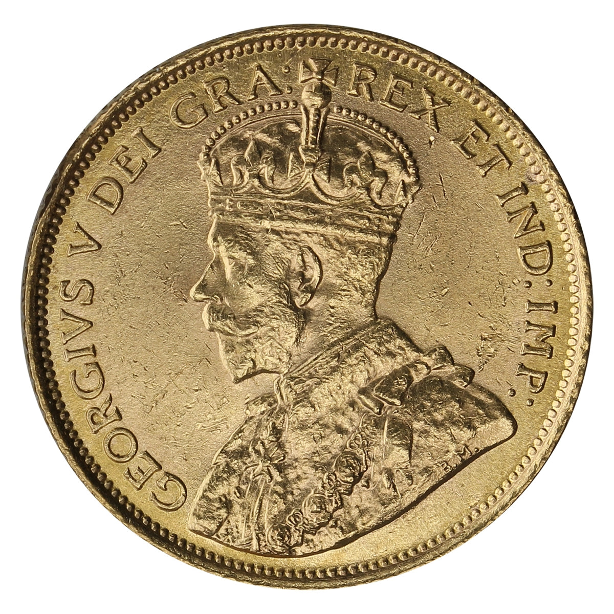 1912 Canada $5 Gold UNC+ (MS62)