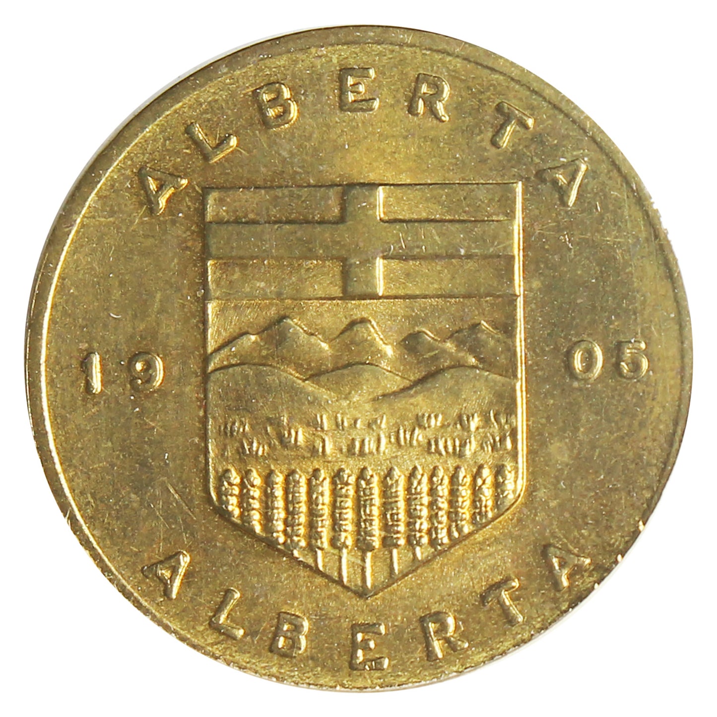 Alberta Wild Rose Shell Oil Arms & Flowers Medallion