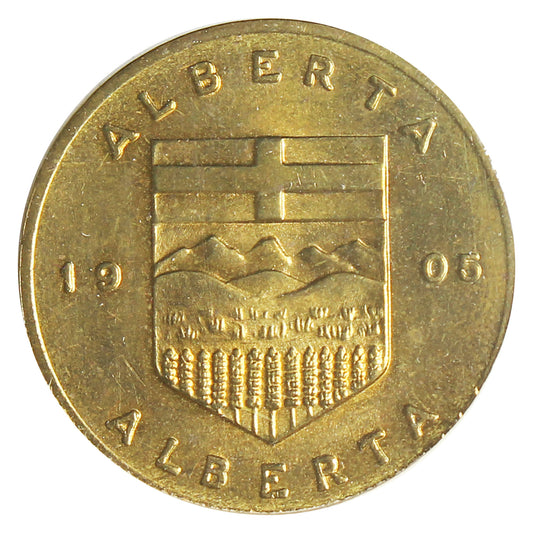 Alberta Wild Rose Shell Oil Arms & Flowers Medallion