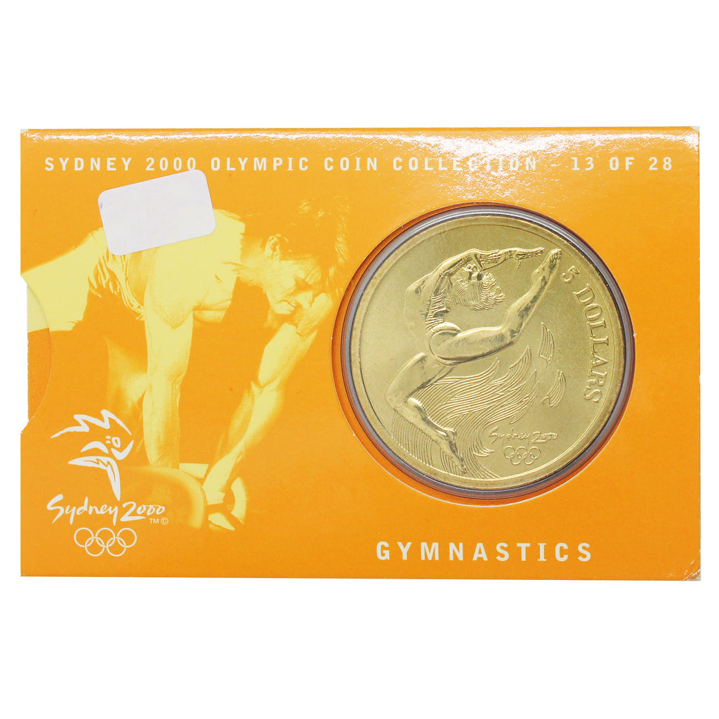 Australia Sydney 2000 $5 Olympic Coin Collection: Gymnastics in Card