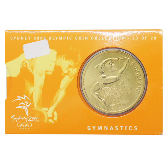 Australia Sydney 2000 $5 Olympic Coin Collection: Gymnastics in Card