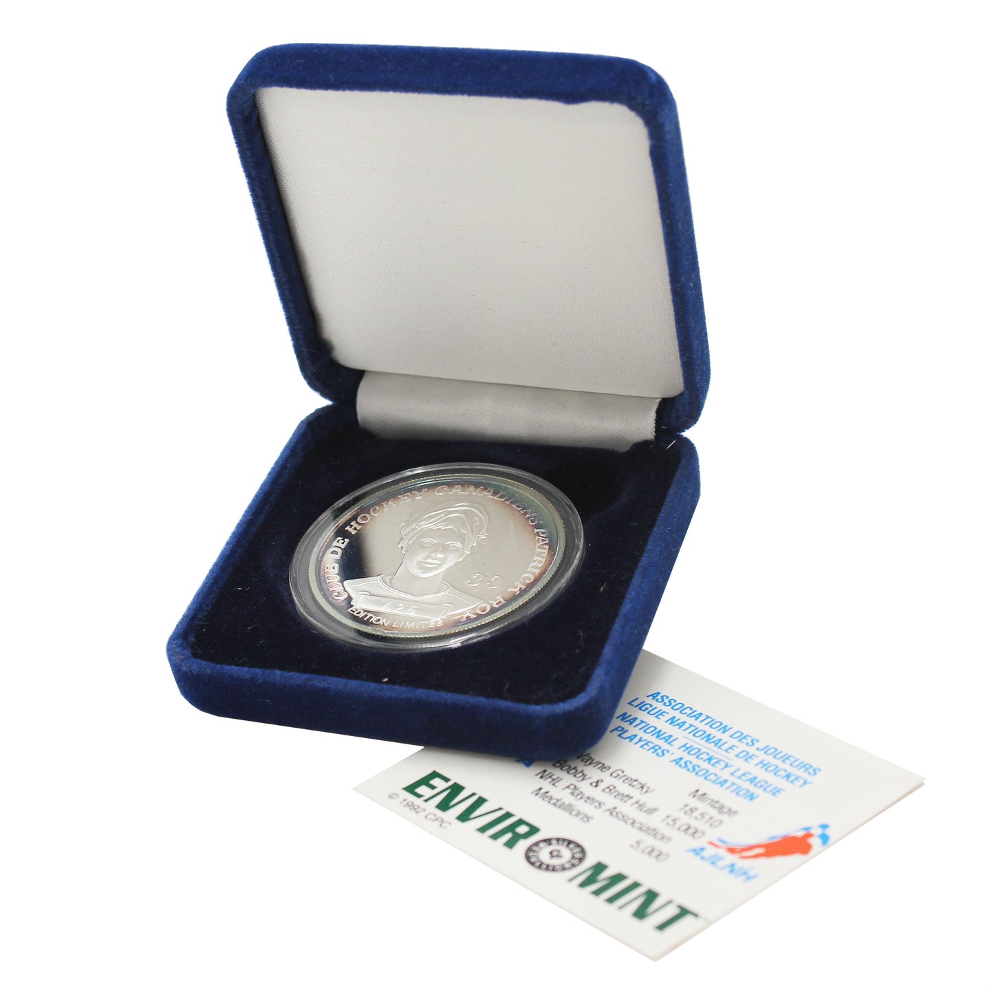 1993 Patrick Roy 1oz. Fine Silver Medallion in Case (No Tax) Issues