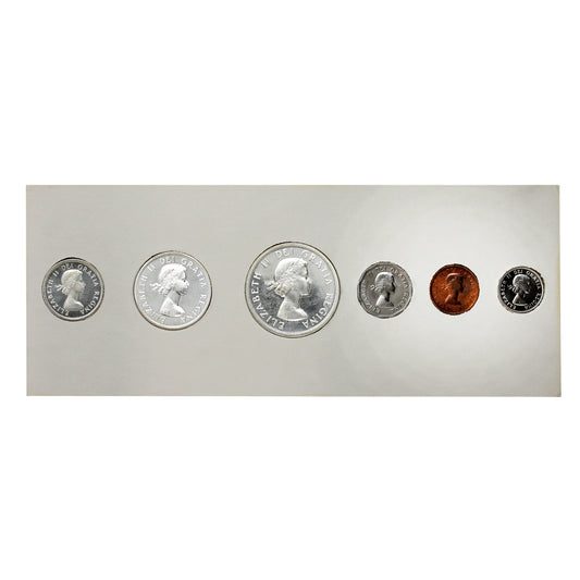 1958 Canada Proof Like Coin Set in White Holder (Lightly toned)