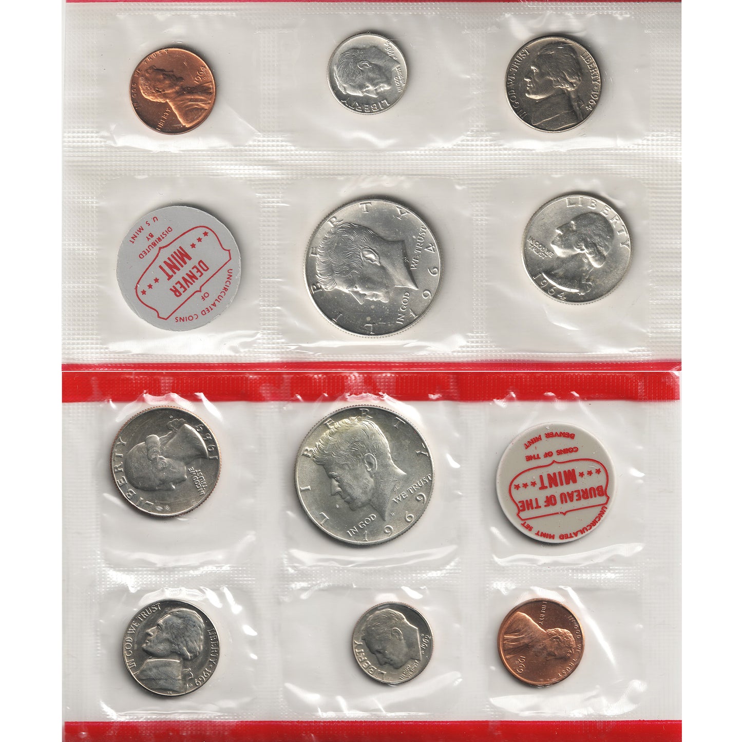 Lot of 1964, 1967 & 1969 USA Proof & Mint Sets (See Description)