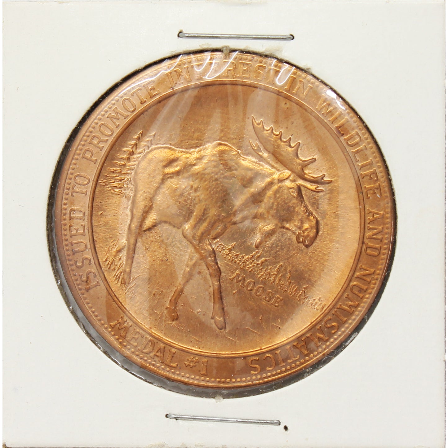American Wildlife Series Medal #1: Moose & Canada Goose