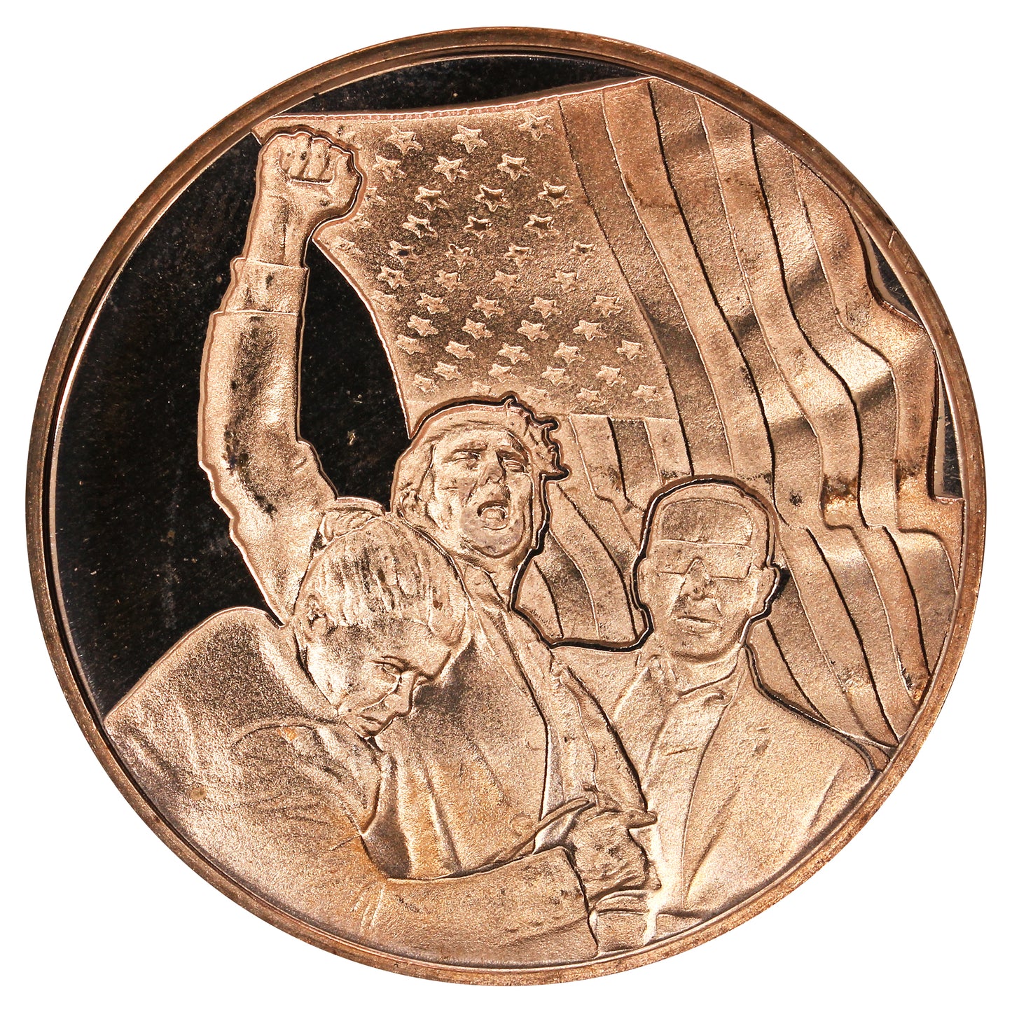 Trump Fight 1oz .999 Fine Copper Round
