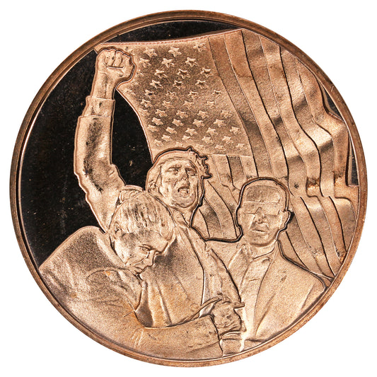 Trump Fight 1oz .999 Fine Copper Round