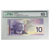 BC-63c 2003-04 Canada $10 Jenkins-Dodge, BER PMG Certified GUNC65 EPQ