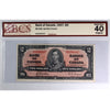 BC-22b 1937 Canada $2 Gordon-Towers, M/B BCS Certified EF-40 Original