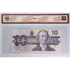 BC-57c 1989 Canada $10 Knight-Thiessen, Changeover, BEF BCS Certified GUNC65 Original