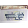 BC-56d 1986 Canada $5 Knight-Thiessen, ANL BCS Certified GUNC65 Original