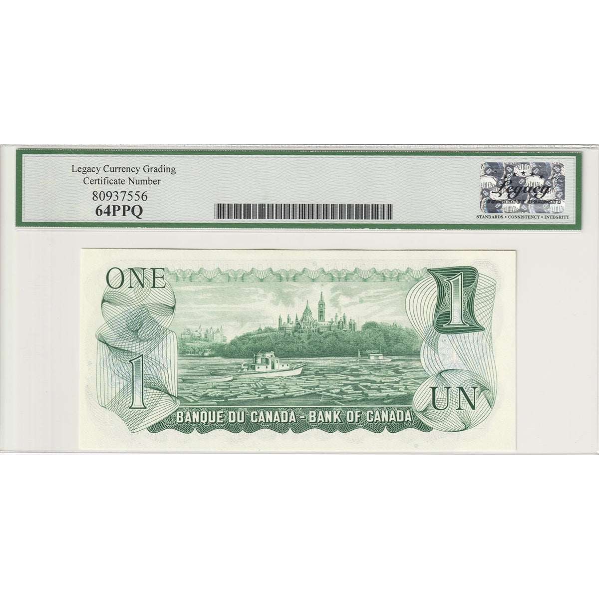 BC-46aA 1973 Canada $1 Lawson-Bouey, Replacement, *IA Legacy Certified CUNC64 PPQ