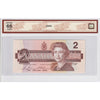 BC-55c 1986 Canada $2 Bonin-Thiessen, Changeover, CBH BCS Certified GUNC65 Original