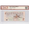 BC-55c-i 1986 Canada $2 Bonin-Thiessen, EGS BCS Certified GUNC66 Original