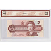BC-55c-i 1986 Canada $2 Bonin-Thiessen, EGS BCS Certified GUNC66 Original