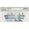 BC-56b 1986 Canada $5 Thiessen-Crow, FPK Legacy Certified GUNC65 PPQ