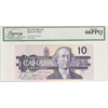 BC-57b 1989 Canada $10 Bonin-Thiessen, BEC Legacy Certified GUNC-66 PPQ