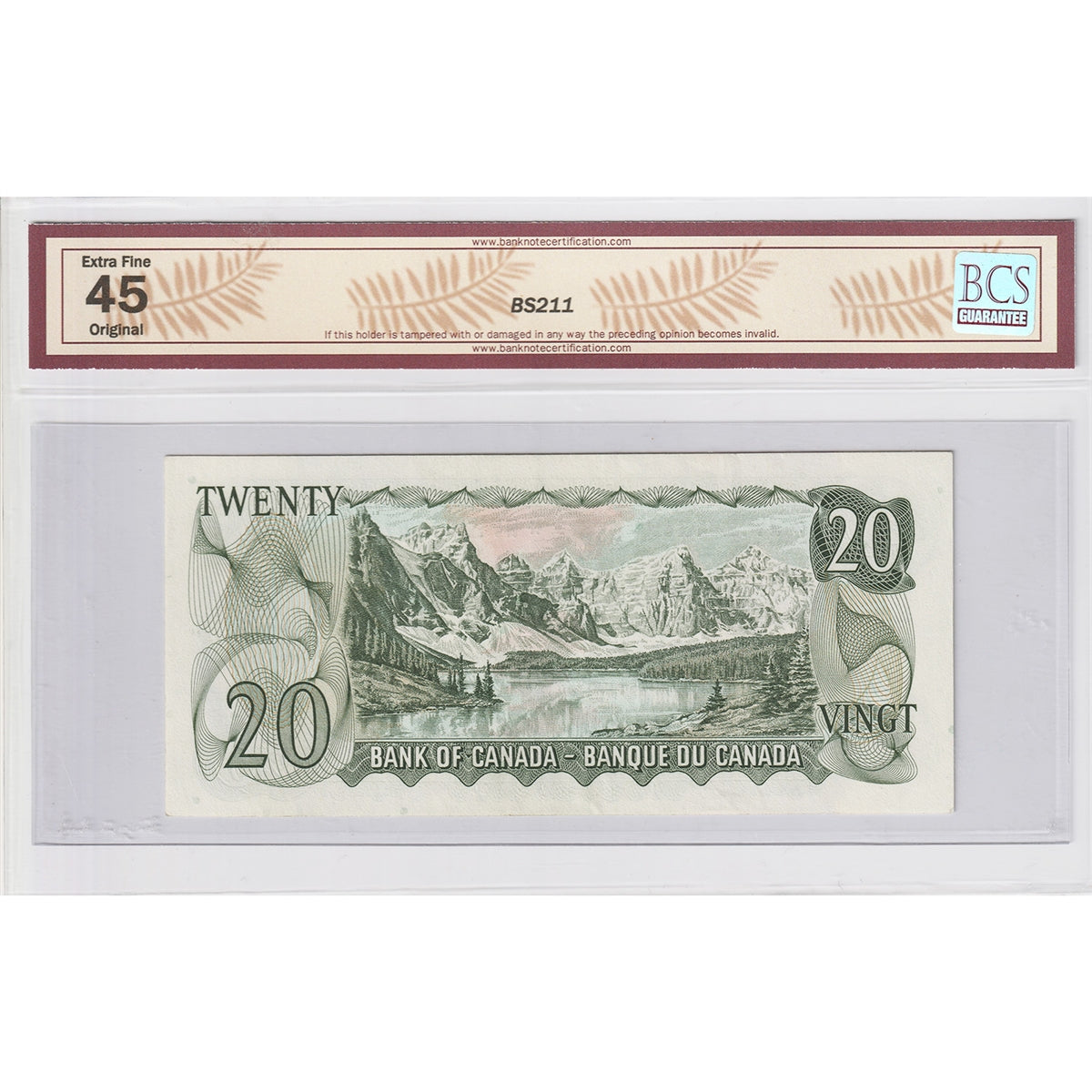 BC-50bA 1969 Canada $20 Lawson-Bouey, Replacement, *WV BCS Certified EF45 Original