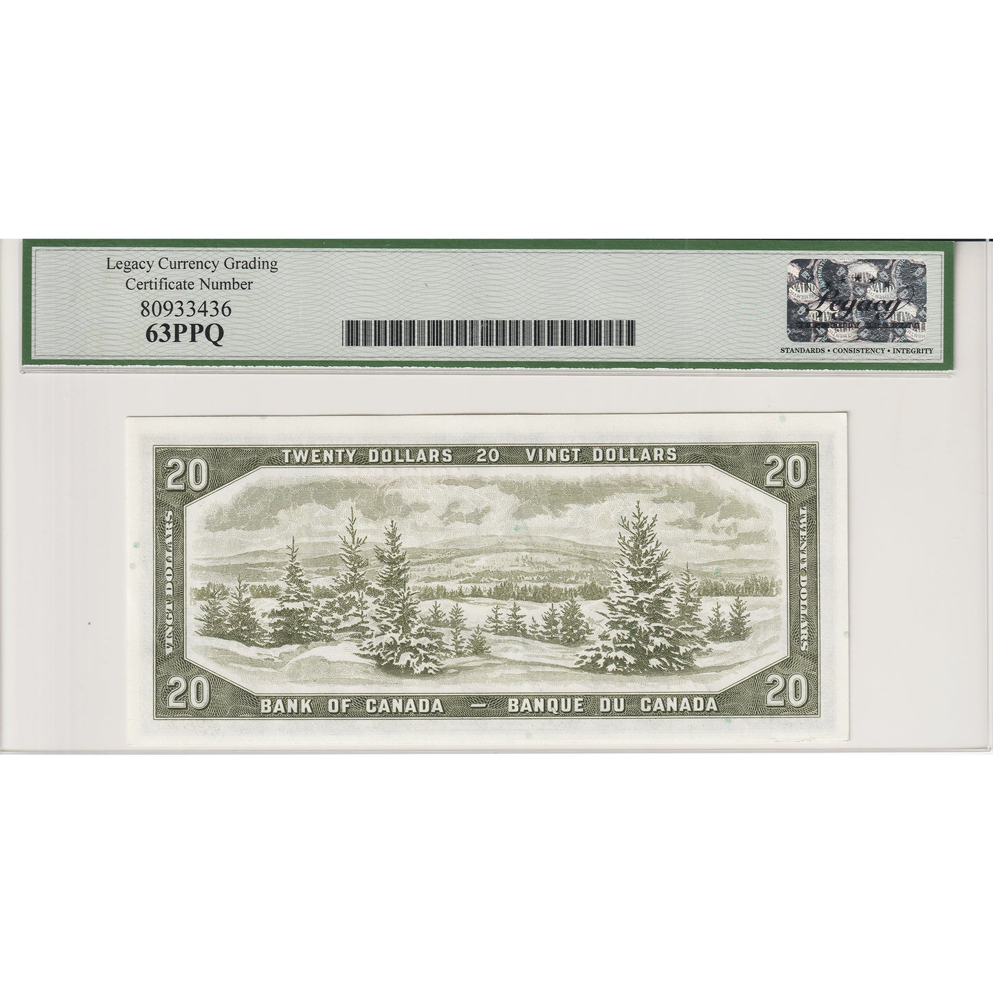 BC-41aA 1954 Canada $20 Beattie-Coyne, Replacement, *A/E Legacy Certified CUNC63 PPQ