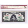 DC-23a-ii 1917 Dominion $1 Various-Boville, No Seal, M, Check Letter C, BCS Cert. VF-30