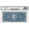 DC-21g 1912 Dominion $5 H-S, Blue Seal, Seal Only, Series C Legacy Certified AU58