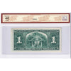 BC-21a 1937 Canada $1 Osborne-Towers, E/A BCS Certified EF-40 Original
