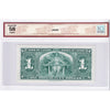 BC-21c 1937 Canada $1 Gordon-Towers, Wide Sig. Panel, D/M BCS Certified AU-58 Original