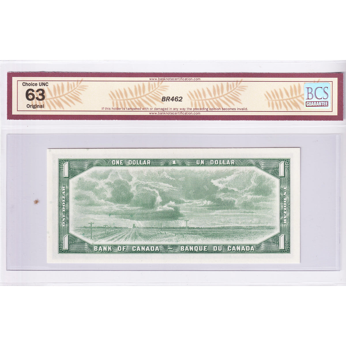 BC-37dA 1954 Canada $1 Lawson-Bouey, Modified, Replacement, *X/F BCS Cert. CUNC63 Orig.