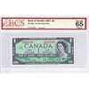 BC-45b-i 1967 Canada $1 Beattie-Rasminsky, H/P BCS Certified GUNC65 Original