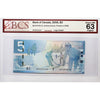BC-67b-N1-iii 2006 Canada $5 J-C, 2008, RADAR APP2310132 BCS Certified CUNC63 Original