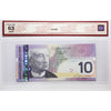BC-68a-N1-iii 2005 Canada $10 J-D, 2007, RADAR, BTL9916199 BCS Certified CUNC63 Original