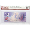 BC-68a-N1-iii 2005 Canada $10 J-D, 2007, RADAR BTP9553559 BCS Certified CUNC63 Original