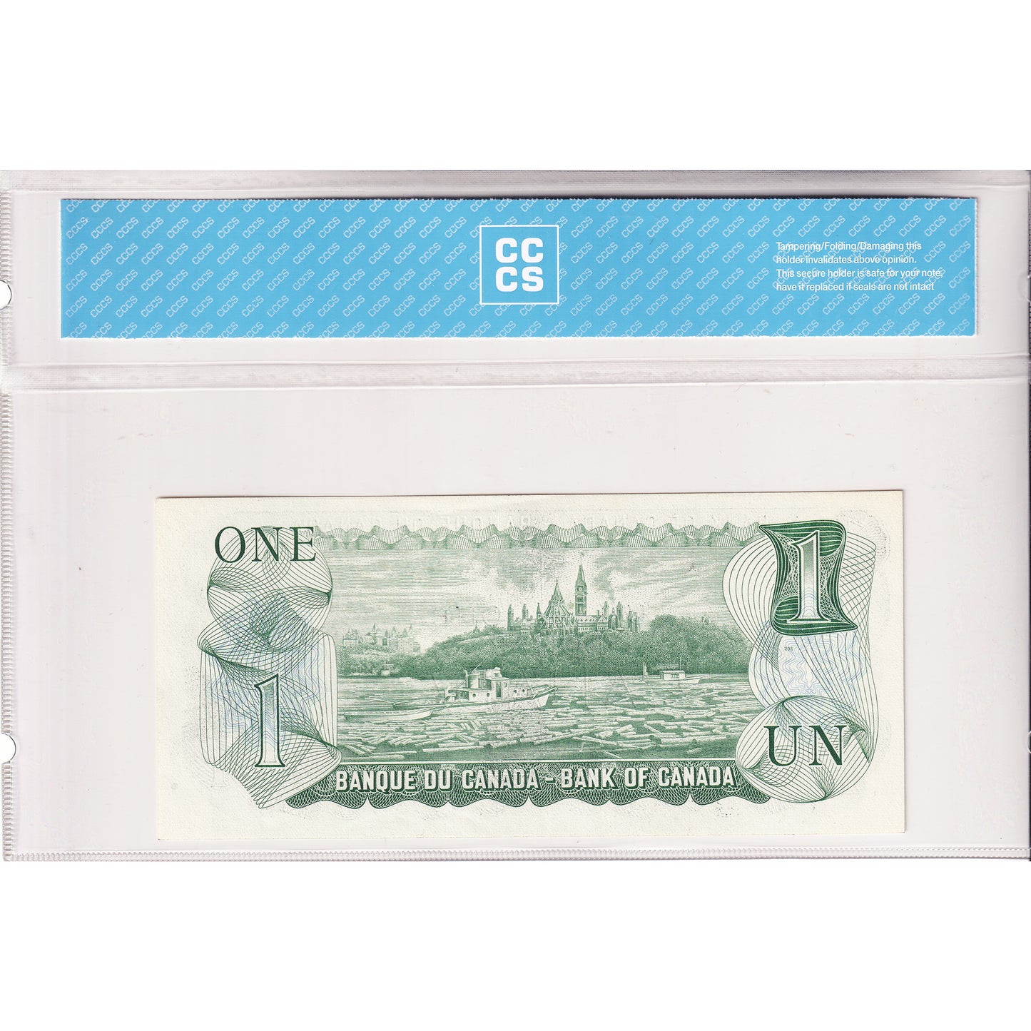 BC-46aT-i 1973 Canada $1 L-B, Test Note, Steel Engraved, AXA CCCS Certified CUNC63