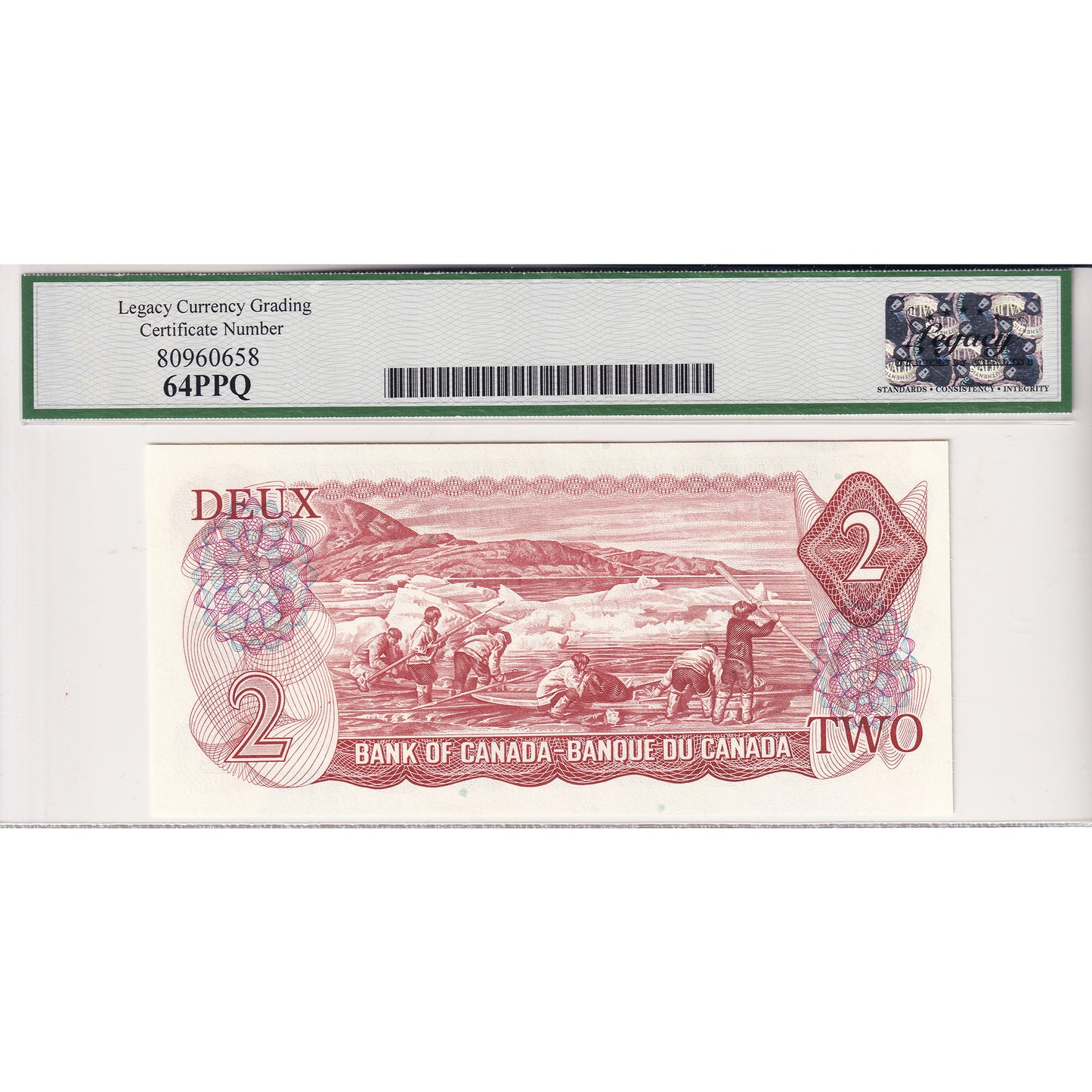 BC-aA 1974 Canada $2 Lawson-Bouey, 2 Letter, Replacement, *BC Legacy Cert. CUNC64 PPQ