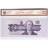 BC-57b-N1-iii 1989 Canada $10 B-T, 4 Digit RADAR BDN9270729 BCS Cert. GUNC65 Original