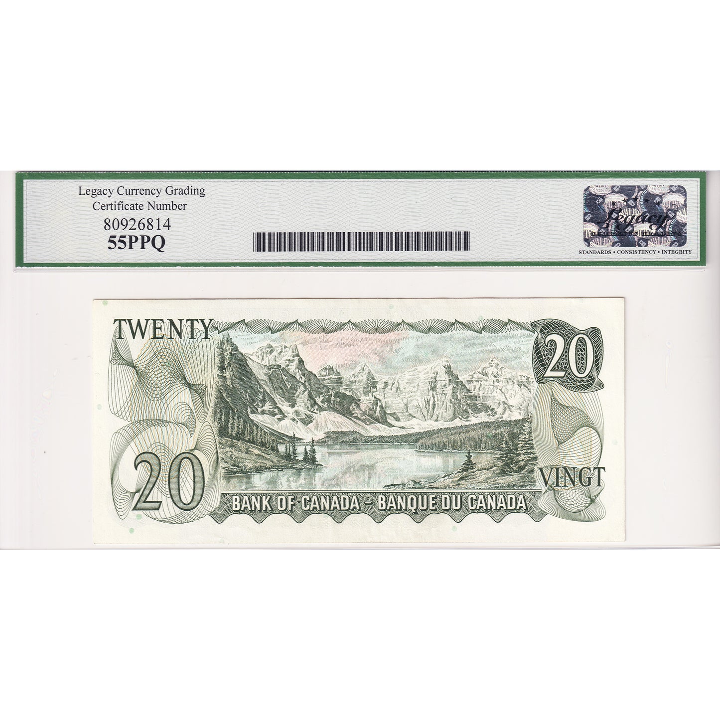 BC-50bA 1969 Canada $20 Lawson-Bouey, Replacement, *WN Legacy Certified AU55 PPQ