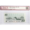 BC-58d 1991 Canada $20 Knight-Dodge, EWP BCS Certified GUNC66 Original