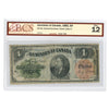 DC-10 1882 Dominion $4 Various-Courtney, Check Letter D, BCS Certified F12 (tears, tape)