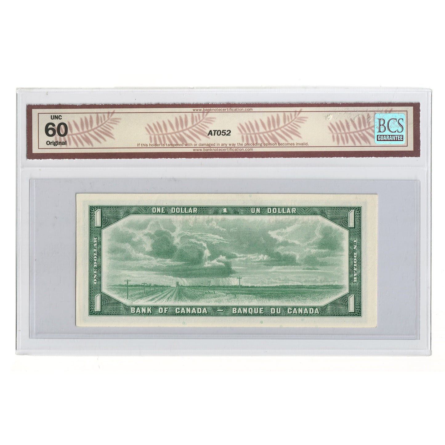 BC-37bA 1954 Canada $1 B-R, Modified, Replacement, *A/Y BCS Certified UNC60 Original