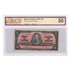BC-22a 1937 Canada $2 Osborne-Towers, B/B BCS Certified VF20