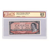 BC-30b 1954 Canada $2 Beattie-Coyne, Devil's Face, F/B BCS Certified CUNC63 Original
