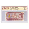 BC-47a-N1-iii 1974 Canada $2 L-B, 2 Letter, 4 Digit RADAR RN6431346 BCS Cert CUNC63 Orig